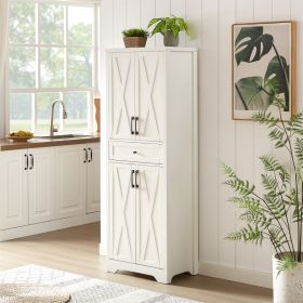 68 High Living Room Sideboard, Multi-functional Combination TV Cabinet Sideboard, Large Capacity Storage Cabinet, Can Be Used In Living Room, Bed (Option: White)